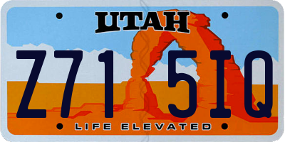 UT license plate Z715IQ