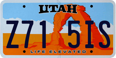 UT license plate Z715IS
