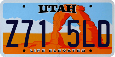 UT license plate Z715LD