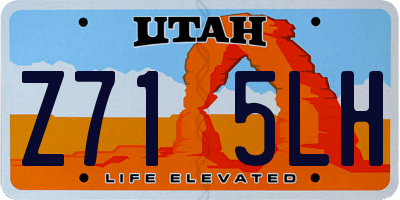 UT license plate Z715LH