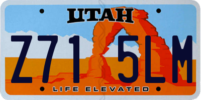 UT license plate Z715LM