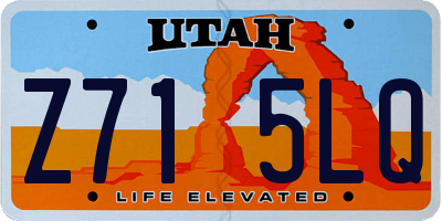 UT license plate Z715LQ