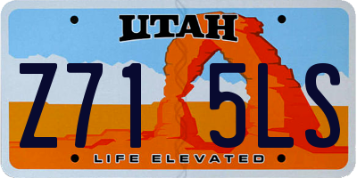 UT license plate Z715LS