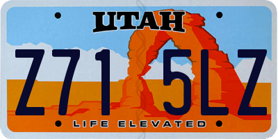 UT license plate Z715LZ