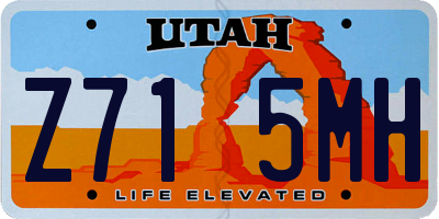 UT license plate Z715MH