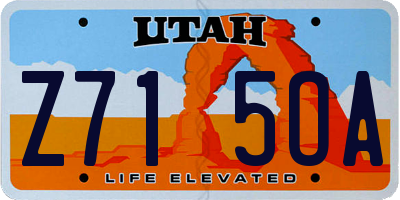 UT license plate Z715OA