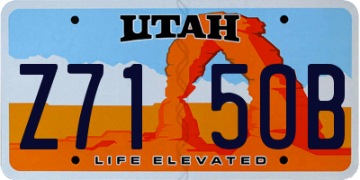 UT license plate Z715OB