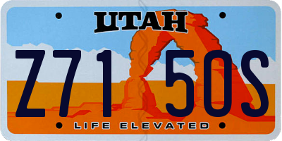 UT license plate Z715OS