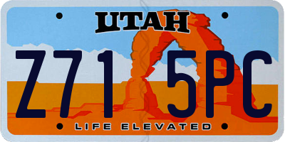 UT license plate Z715PC