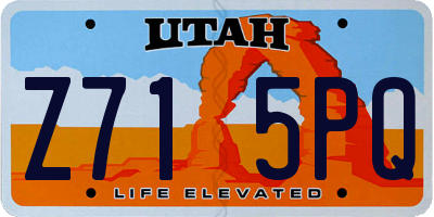 UT license plate Z715PQ