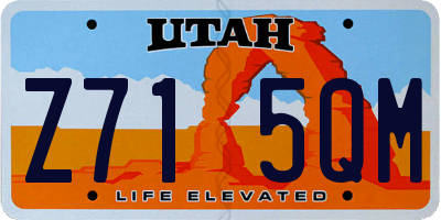 UT license plate Z715QM
