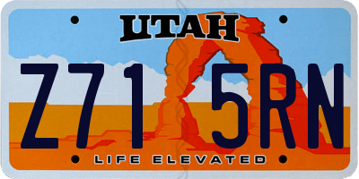 UT license plate Z715RN