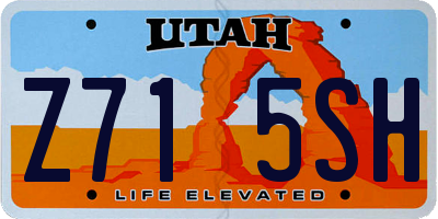 UT license plate Z715SH