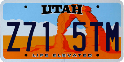 UT license plate Z715TM