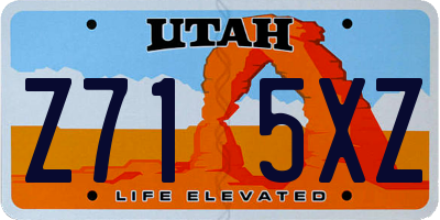 UT license plate Z715XZ