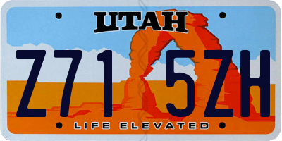 UT license plate Z715ZH