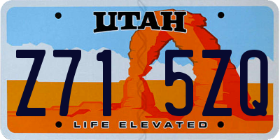UT license plate Z715ZQ