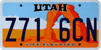 UT license plate Z716CN