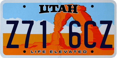 UT license plate Z716CZ