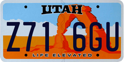 UT license plate Z716GU