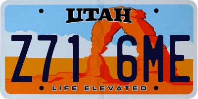 UT license plate Z716ME