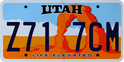 UT license plate Z717CM