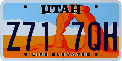 UT license plate Z717QH