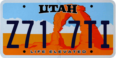 UT license plate Z717TI