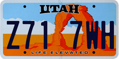 UT license plate Z717WH
