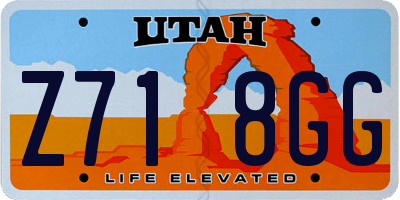 UT license plate Z718GG