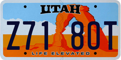 UT license plate Z718OT