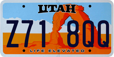 UT license plate Z718QQ