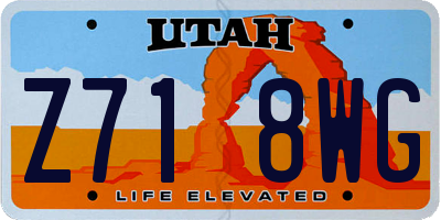 UT license plate Z718WG