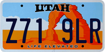 UT license plate Z719LR