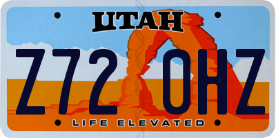 UT license plate Z720HZ