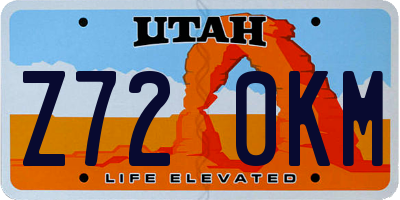 UT license plate Z720KM