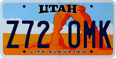 UT license plate Z720MK