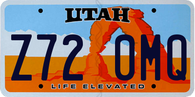 UT license plate Z720MQ