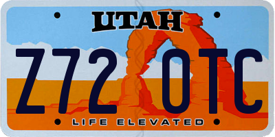UT license plate Z720TC