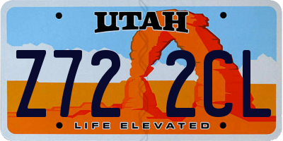 UT license plate Z722CL