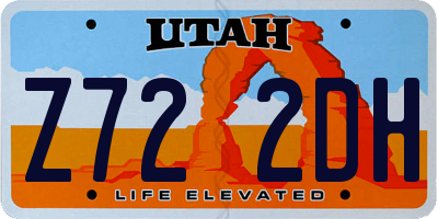 UT license plate Z722DH