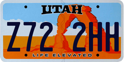 UT license plate Z722HH