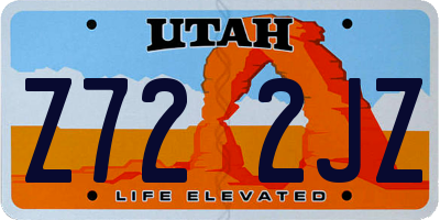 UT license plate Z722JZ