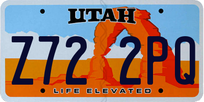 UT license plate Z722PQ