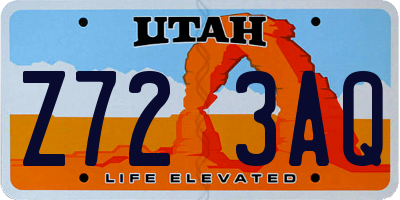 UT license plate Z723AQ