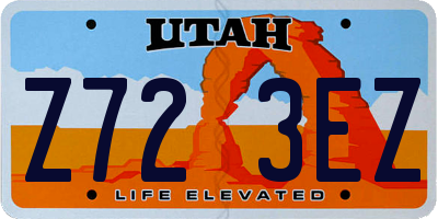 UT license plate Z723EZ
