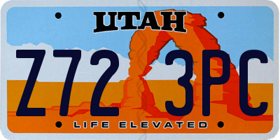 UT license plate Z723PC