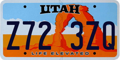 UT license plate Z723ZQ