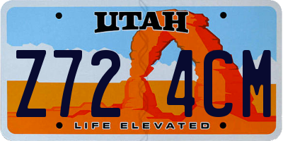 UT license plate Z724CM