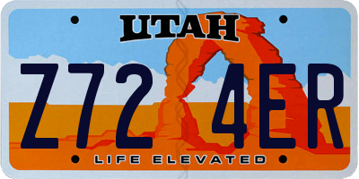 UT license plate Z724ER